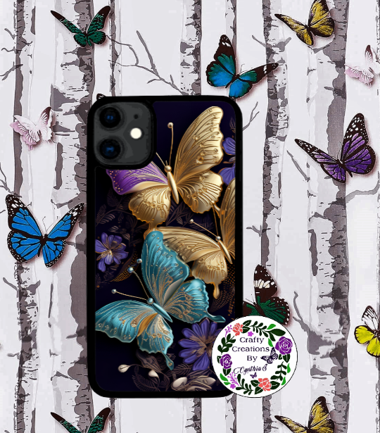 -NEW- 3D Butterflies Phone Case