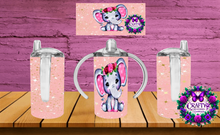 Load image into Gallery viewer, Elephant Pink -Sippy Cup
