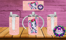 Load image into Gallery viewer, Elephant Pink -Sippy Cup