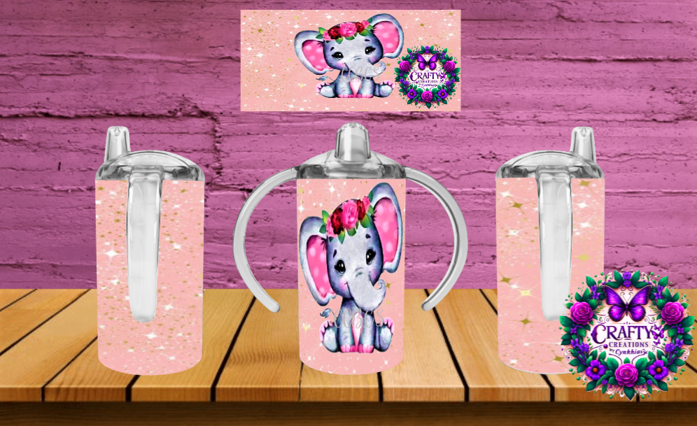 Elephant Pink -Sippy Cup