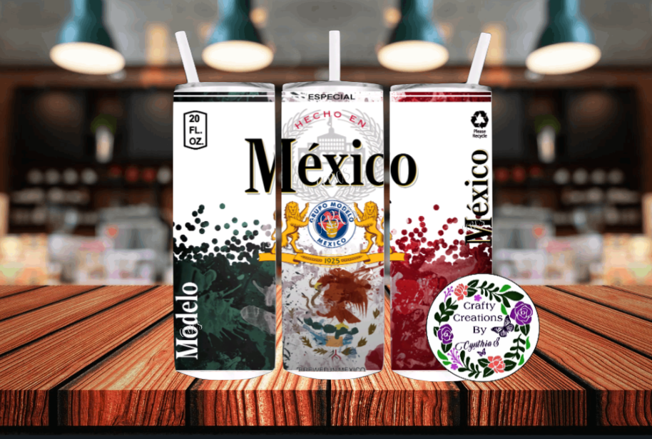 Mexico Con Bandera! Stainless Steel Tumbler