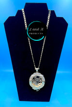Load image into Gallery viewer, Centenario Mexican 50 pesos Eagle Coin CZ Pendant Necklace
