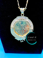Load image into Gallery viewer, Centenario Mexican 50 pesos Eagle Coin CZ Pendant Necklace
