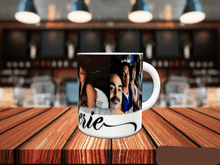 Load image into Gallery viewer, 3 Customized Photos With A Personalized Name Coffee Mug