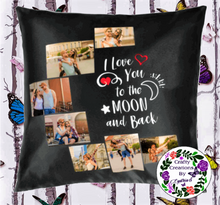 Load image into Gallery viewer, Personalized 7 panel satin pillow
