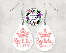 Load image into Gallery viewer, Birthday Queen Earrings!

