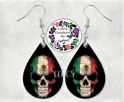 Mexico Skull Earrings!