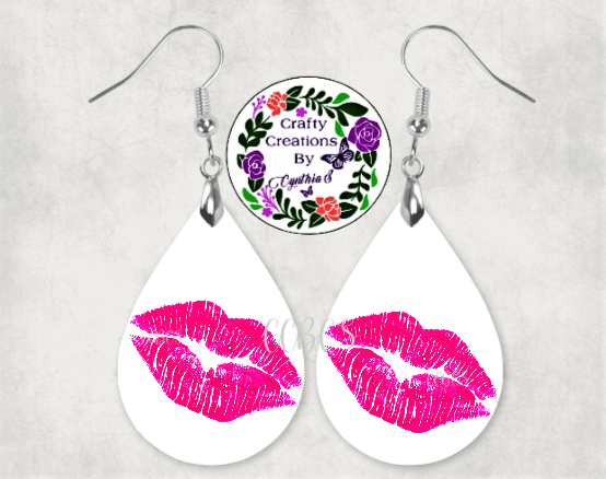 Pink Lip Earrings!