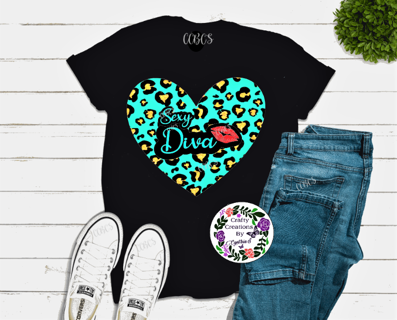 Sexy Diva Heart Shape Leopard Shirt!
