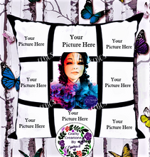 Load image into Gallery viewer, Personalized 9 panel satin pillow