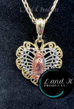 Load image into Gallery viewer, La Virgen De Guadalupe 3 Oros Pendant Necklace