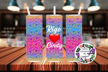 Load image into Gallery viewer, Love Multicolor Stainless Steel Tumbler