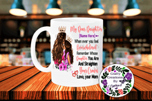 Load image into Gallery viewer, My Dear Daughter With Personalized Name And Quote #CCBCSMDDWNAQMUL