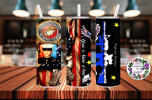 Load image into Gallery viewer, U.S Marine 20 oz Tumbler