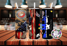 Load image into Gallery viewer, U.S Marine 20 oz Tumbler