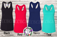 Load image into Gallery viewer, Your Custom Photo, or Text Here! Racerback Tank Top!