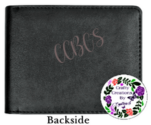 Load image into Gallery viewer, Men's Custom Photo Personalized Bifold Wallet