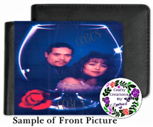 Load image into Gallery viewer, Men's Custom Photo Personalized Bifold Wallet