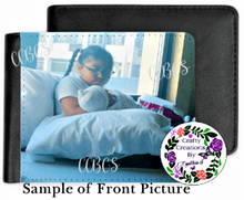 Load image into Gallery viewer, Men's Custom Photo Personalized Bifold Wallet