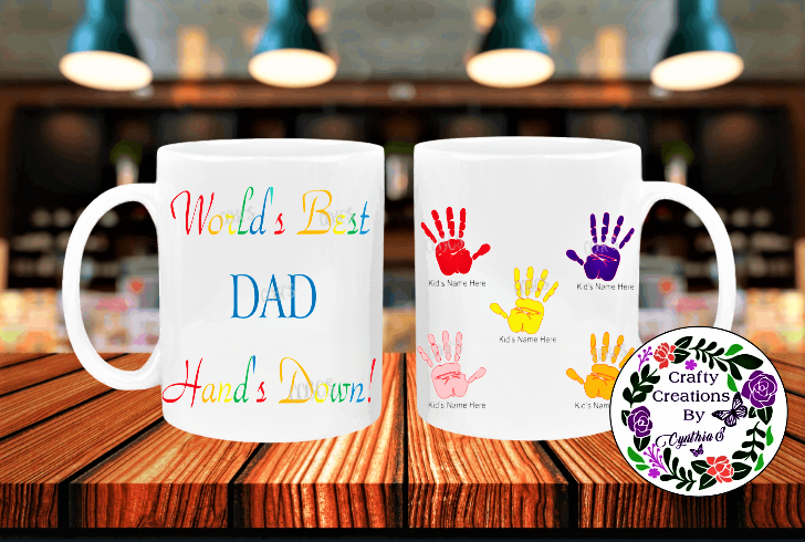 World's Best Dad Hands Down! Coffee Mug
