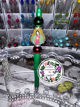 Load image into Gallery viewer, Our Lady Of Guadalupe Focal Beaded Pen
