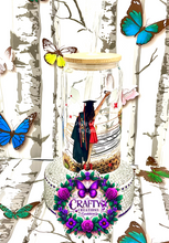 Load image into Gallery viewer, I am Done! 16 oz Clear Glass Can
