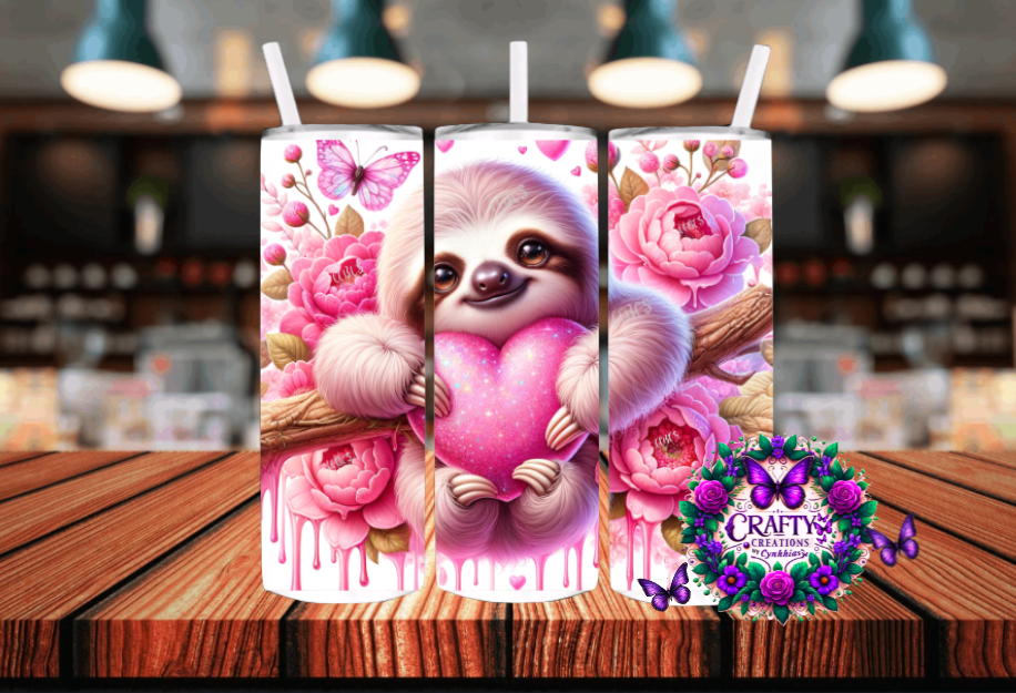 Sloth Love Stainless Steel Tumbler