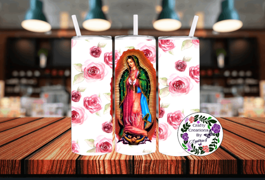 La Virgen De Guadalupe Stainless Steel Tumbler