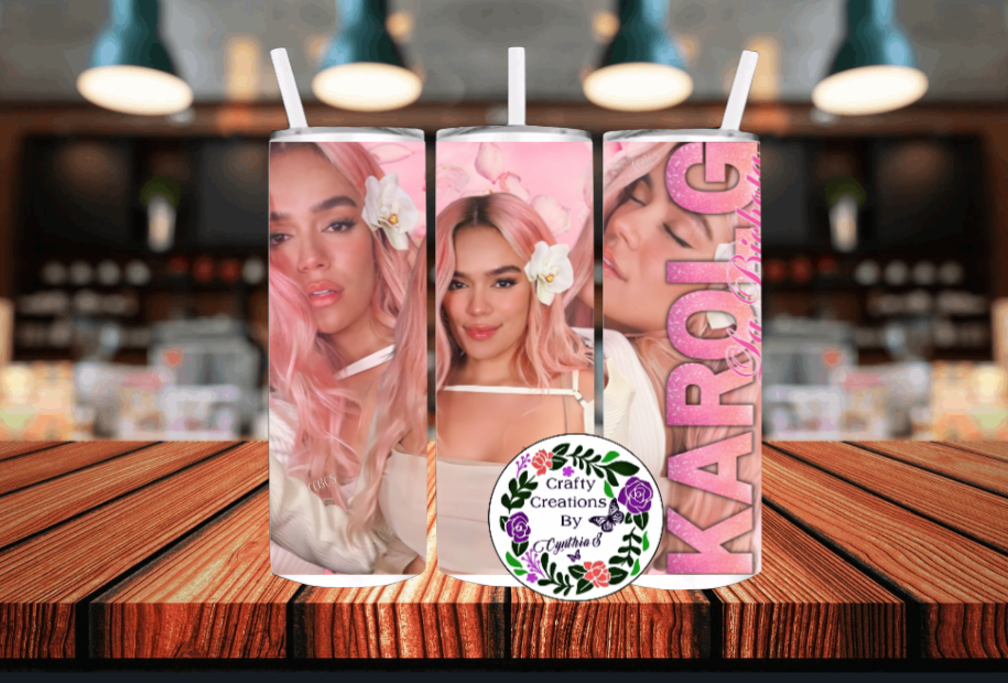 Karol G Stainless Steel Tumbler