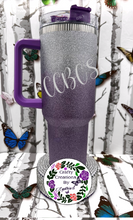 Load image into Gallery viewer, 40 oz Glitter Stainless Steel Tumbler
